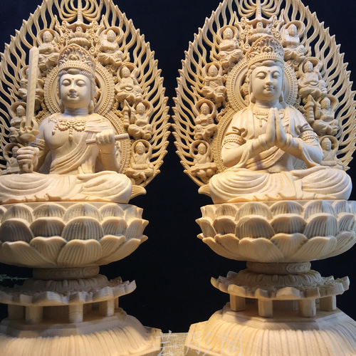 木製仏像 八角形台座 木製仏像 八角形台座