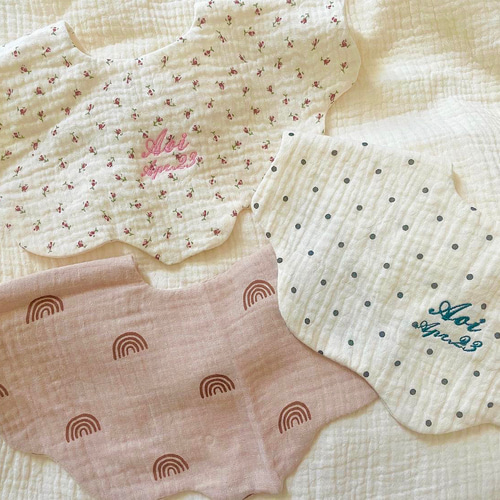 名前入りスタイ 赤ちゃんスタイ ビブ 名前入り よだれかけ 出産祝い