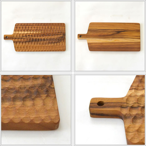 木製 チークウッド チーク カッティングボード 11.5cm×25cm まな板 食器 皿 盛り付け トレー J-0017 3枚目の画像