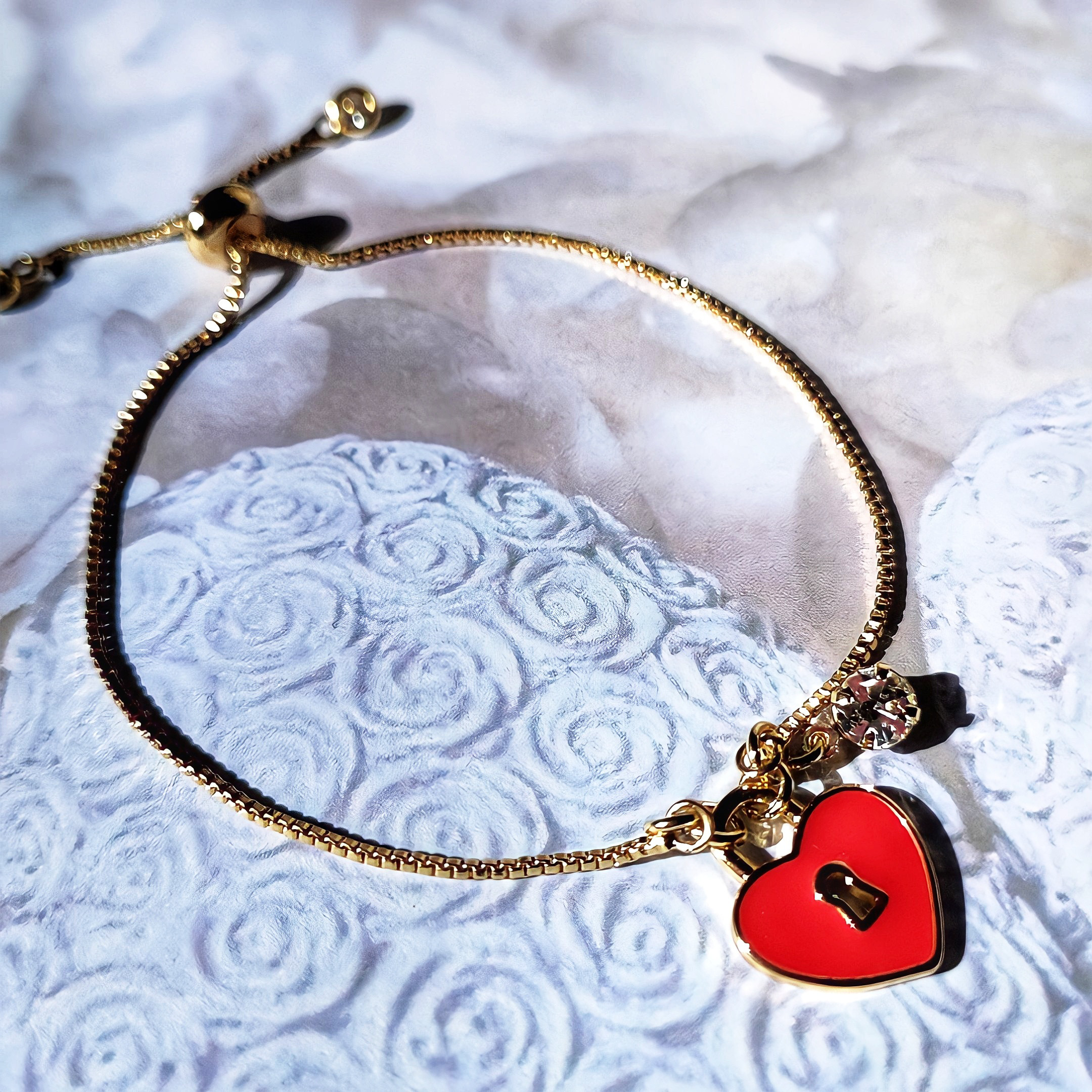 最終値下げ handmade ラリマーハートチャームの2連ブレスレット｜最終