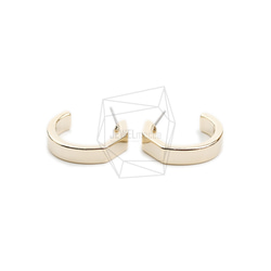 ERG-2071-G [2pieces] Wave Round Earrings, Wave Round Post Earrin 第1張的照片