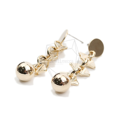 ERG-2074-G [2pieces] Multi Linked Circles Earrings, Multi Linked 第2張的照片