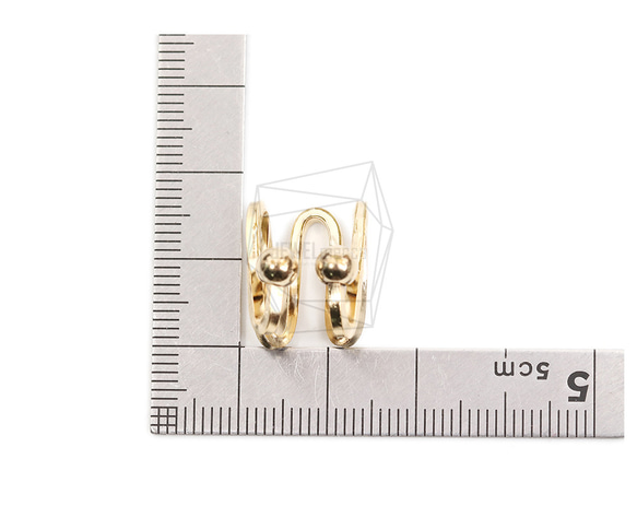 ERG-2075-G【2個入り】ラウンドイヤーカフ/Round Earcuffs Earrings 6枚目の画像
