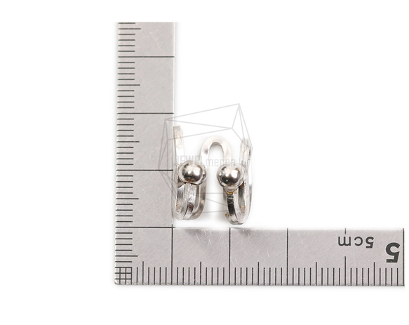 ERG-2075-R [2 件] 圓形耳罩耳環 第5張的照片