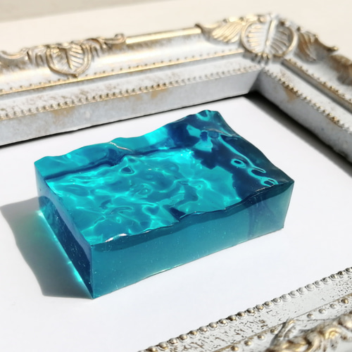 コバルトブルーの海の置物☆ / インテリア / 波 / オブジェ その他