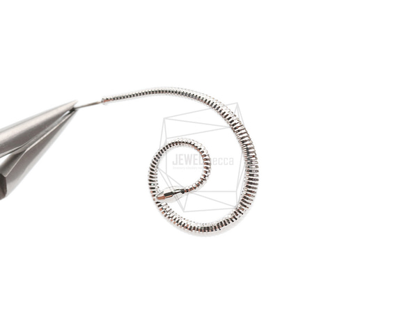 ERG-2077-R [2 件] 蛇形耳環、蛇形耳釘 / 24mm x 31mm 第4張的照片