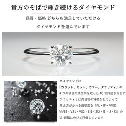 存在感のあるダイヤモンドペアリング 結婚指輪 マリッジリング スイート10 結婚記念日リング PT8020P 14枚目の画像