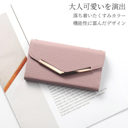 iphone ケース 手帳型 ミラー付き かわいい 15 14 SE 12 おしゃれ 13 11 カード収納 レザー 2枚目の画像