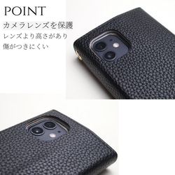 iphone ケース 手帳型 ミラー付き かわいい 15 14 SE 12 おしゃれ 13 11 カード収納 レザー 11枚目の画像