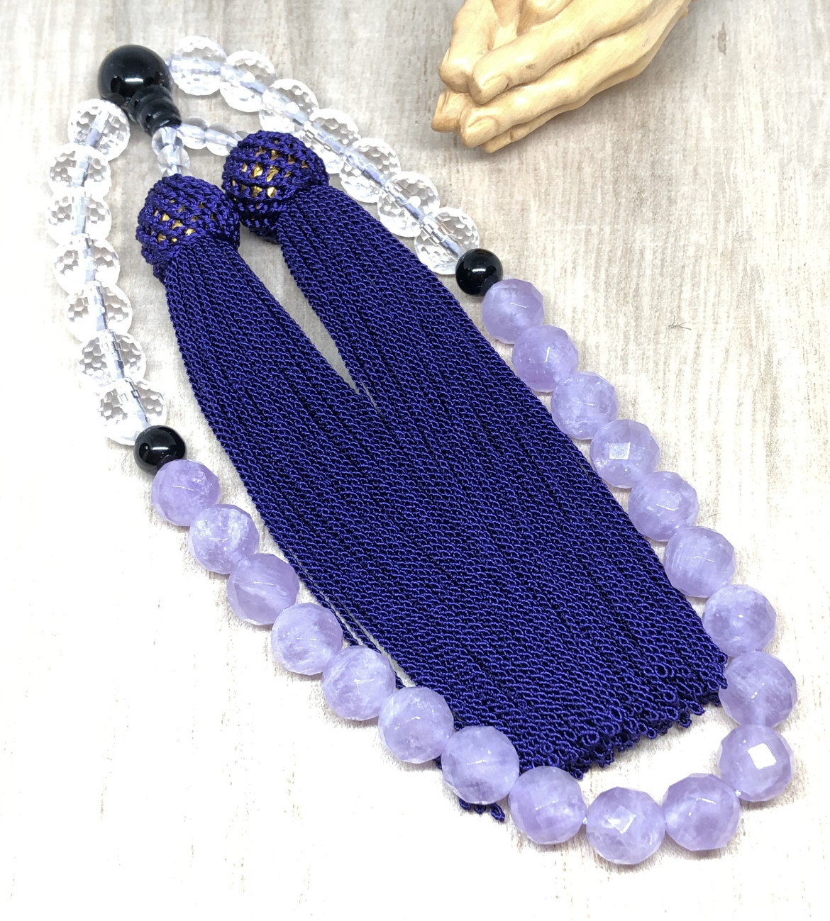 全宗派共通・ラベンダーアメジスト・略式念珠・数珠