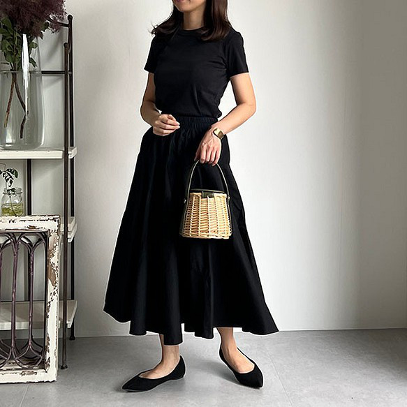 新作 送０さっぱり軽いデザインAラインフレアスカート人気のカーキ/トールサイズも◎【デザインフレアSK】