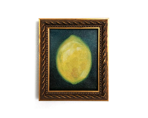 静物画 油彩 レモンとカップ　額縁つき　油絵 静物画 油彩 レモンとカップ 額縁つき 油絵 - メルカリ