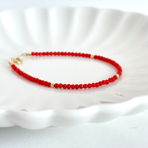 イタリア産サルディーニャの赤珊瑚 天然色】サルディーニャ産 天然サンゴ ラウンド（レッドコーラル