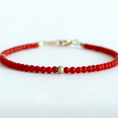 R✴︎H様スノーフレークオブシディアン&サルディーニャ珊瑚