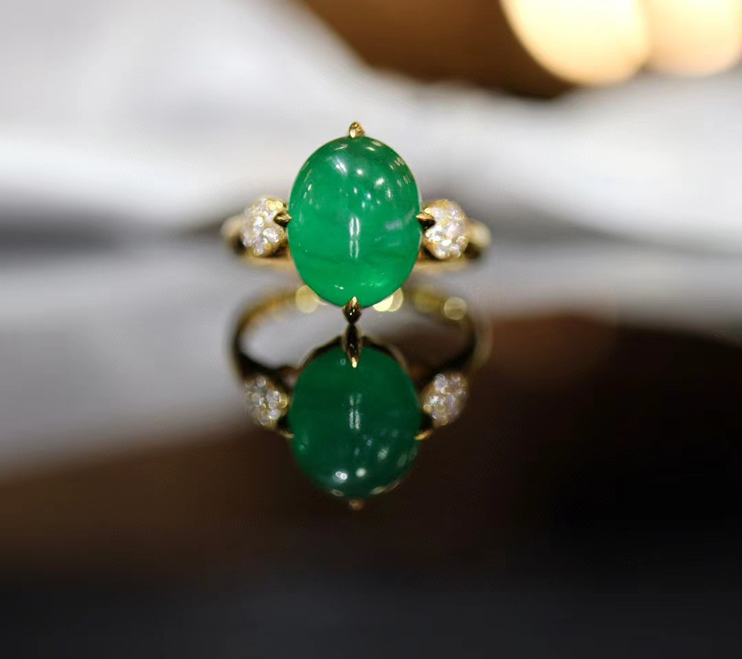 天然 エメラルド ダイヤ  リング4.8ct k18 f 168,500円