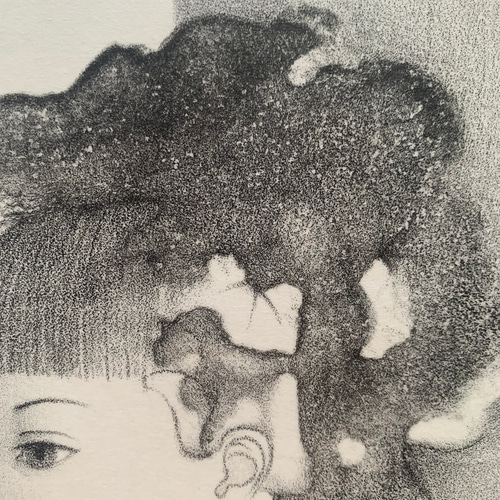 樹影】石版画 ＃シート販売 #リトグラフ #インテリア 版画 みけのぐ