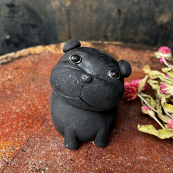 哈巴狗(黑色) O-402-2 陶瓷/哈巴狗/哈巴狗 第1張的照片