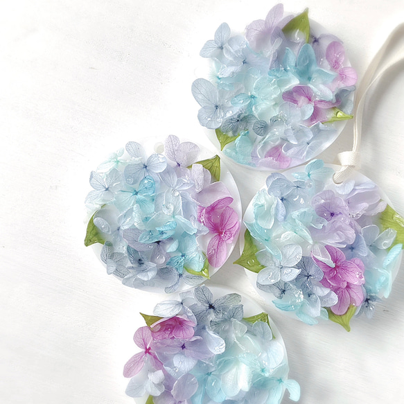 紫陽花のキャンドルホルダー&サシェ　ギフトセット 5枚目の画像