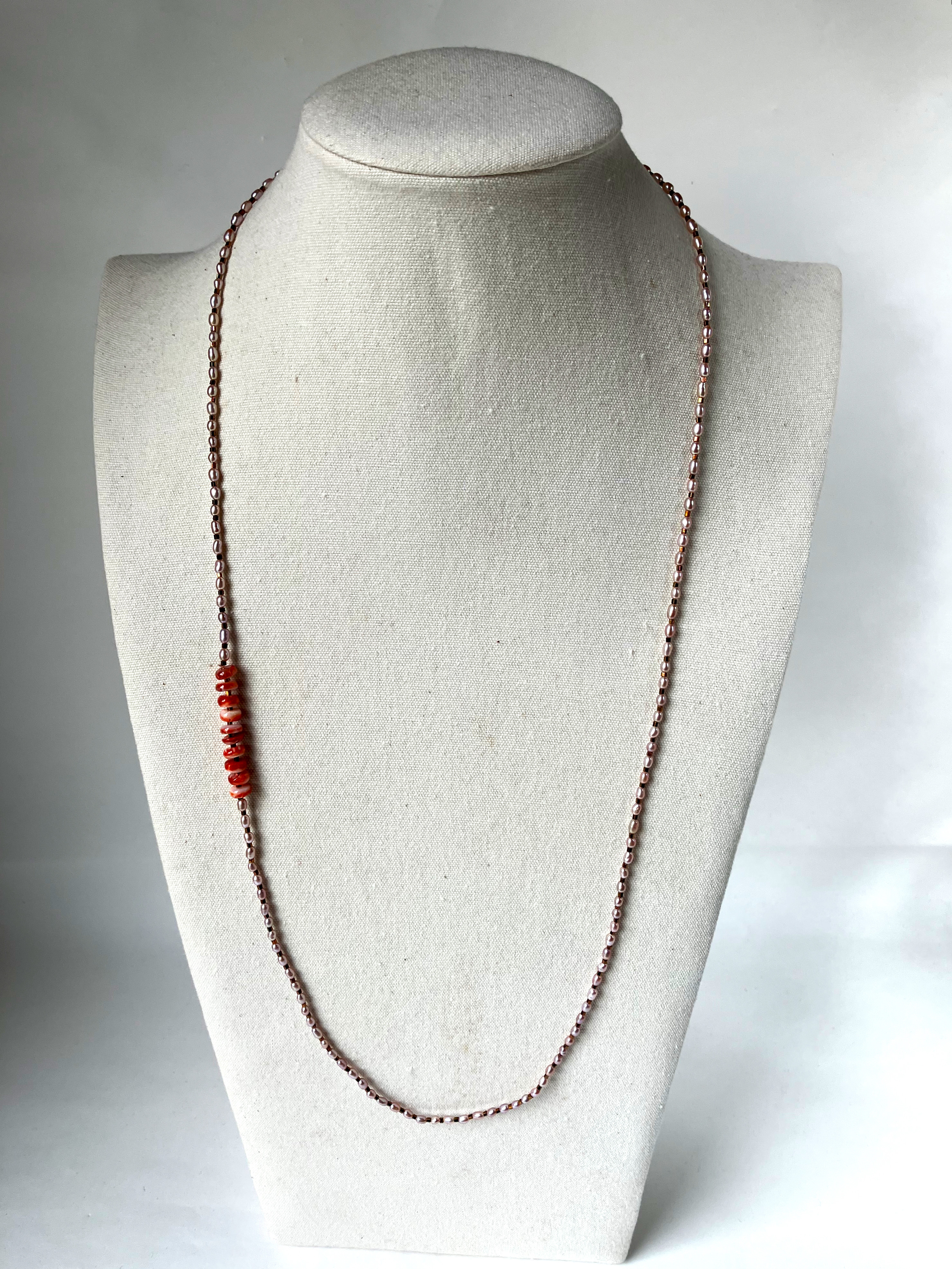 淡水パールのロングネックレス（２）