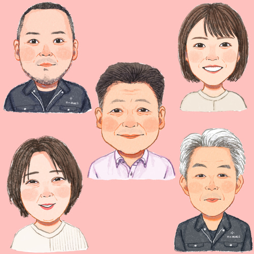 ティアラ似顔絵　データ納品 データ納品】デジタルデフォルメ似顔絵アイコン イラスト