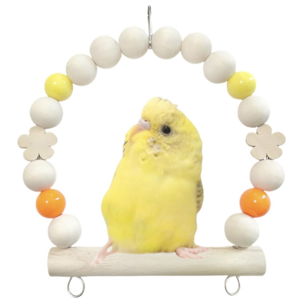 パーツ取り替え式 ハイジのブランコ | 自然木の鳥用品 鳥豆堂