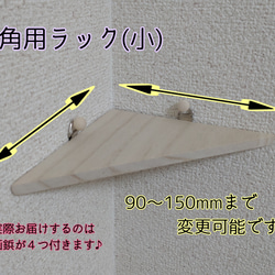 角用 ウォールラック(小)【まとめ買いでお値引き有り♬】 1枚目の画像