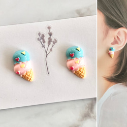 天然石 ターコイズ ブルー イヤリング ピアス ハンドメイド 大ぶり