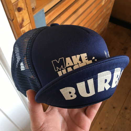 ツバが短いキャップ【short visor mesh cap(navy)】 キャップ