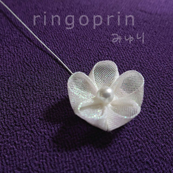 羽衣シャー パール つまみ細工の材料に はぎれ 約45cm×50cm 1枚 7枚目の画像