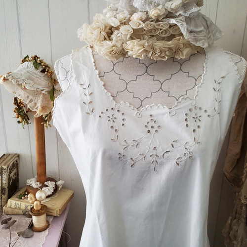 フランスアンティーク コットンワンピース ワンピース Mon Atelier 