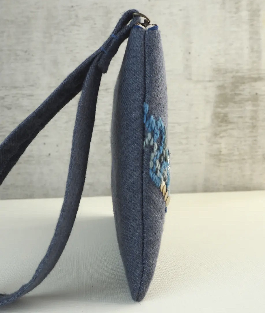 CLUTCH BAG▫️ SONAR クラッチバッグ / 刺繍ポーチ オートクチュール刺繍 リュネビル刺繍 手刺繍