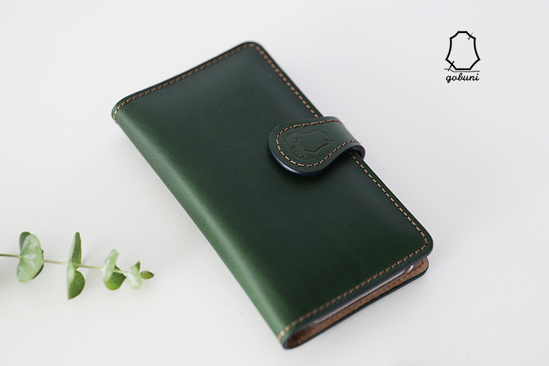 iPhone15 14 13 本革 手帳型 スマホケース iPhone16ケース Pixel [SK02 Green]