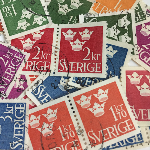 (おまとめ済み)外国使用済み切手　スウェーデン　花 20枚 おまとめ済み)外国使用済み切手 スウェーデン 花 20枚 海外の