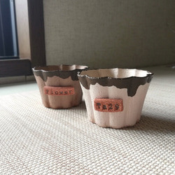 リメ鉢作家さん缶·木箱鉢2個セット リメ鉢2個セット(58)