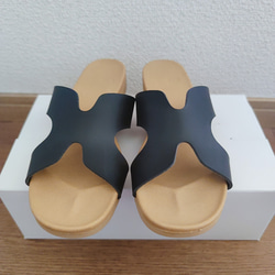 サンダル フラット 柔らかいインソール 日本製 ローヒール / 靴 レディースシューズ 婦人靴 14枚目の画像