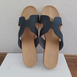 サンダル フラット 柔らかいインソール 日本製 ローヒール / 靴 レディースシューズ 婦人靴 10枚目の画像