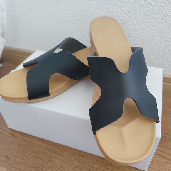 サンダル フラット 柔らかいインソール 日本製 ローヒール / 靴 レディースシューズ 婦人靴 11枚目の画像