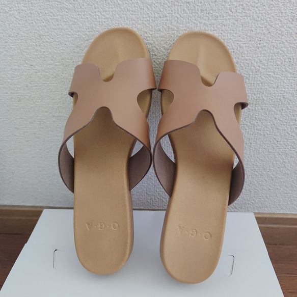 サンダル フラット 柔らかいインソール 日本製 ローヒール / 靴 レディースシューズ 婦人靴 8枚目の画像