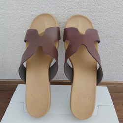 サンダル フラット 柔らかいインソール 日本製 ローヒール / 靴 レディースシューズ 婦人靴 7枚目の画像