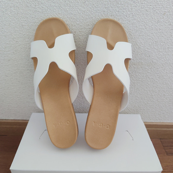 サンダル フラット 柔らかいインソール 日本製 ローヒール / 靴 レディースシューズ 婦人靴 9枚目の画像