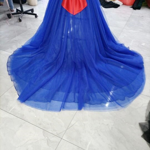 輝きな光彩を放つ きらきらカラードレス ネイビー フレアスカート ミニ  