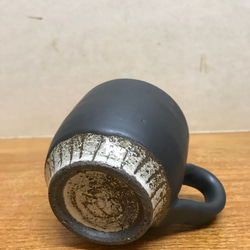 マグカップ(丸)  黒マット　(受注生産) 3枚目の画像