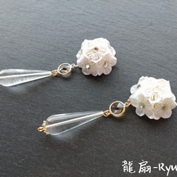 【もみ和紙】花嫁の花まりブーケ-White Flower Bouquet- 3枚目の画像
