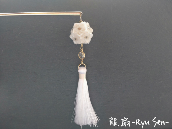 【もみ和紙】花嫁の花まりブーケ-White Flower Bouquet- 7枚目の画像