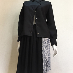 【1点もの・デザイン画付き】アシメトリーゴブラン織り切り替えスカート（KOJI TOYODA） 6枚目の画像