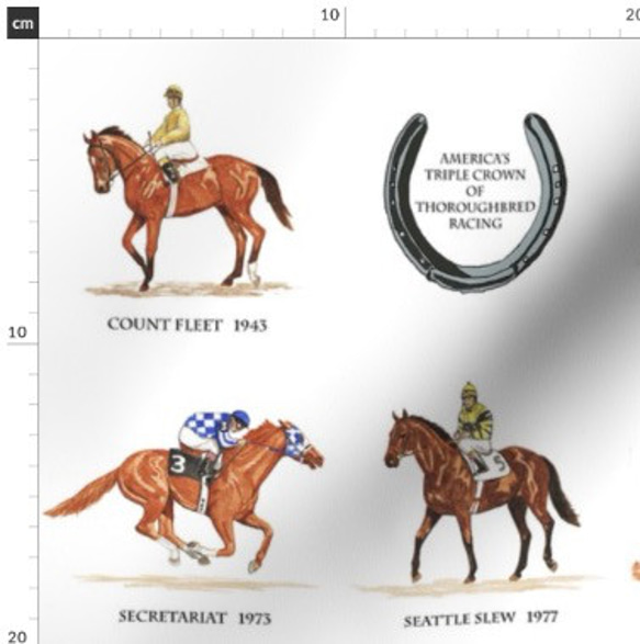 馬 馬柄 ホースの可愛すぎるデザイン 小柄 馬術 乗馬  輸入生地 生地 ハンドメイド 素材 4枚目の画像