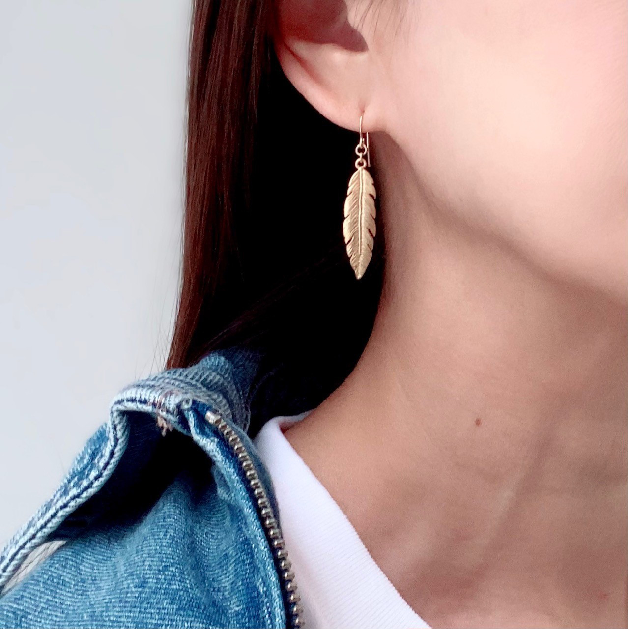 Wouters & Hendrix フェザー 羽根 モチーフ ピアス Wouters & Hendrix フェザー 羽根 モチーフ ピアス
