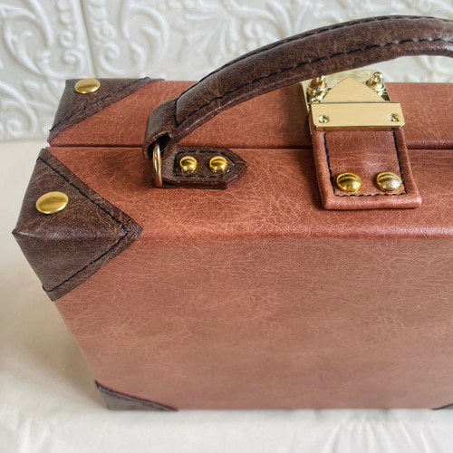 アンティークトランクケース風 小物入れ【ゴールド】 その他インテリア