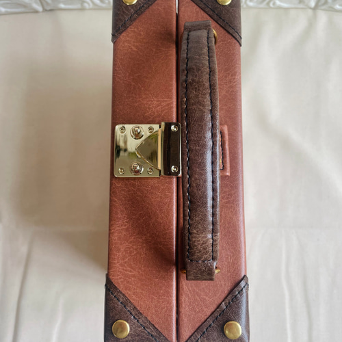 アンティークトランクケース風 小物入れ【ゴールド】 その他インテリア