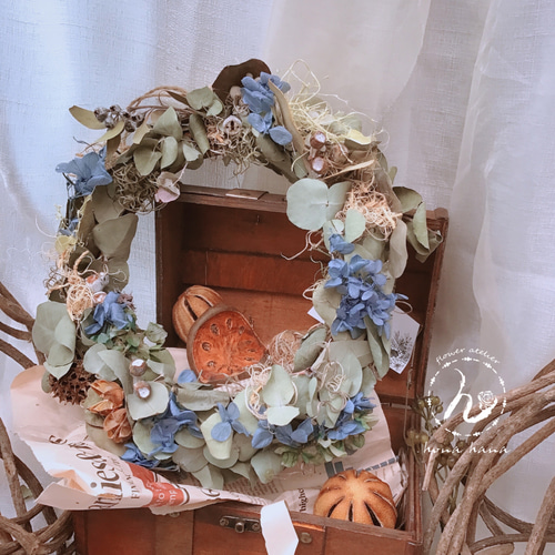 3.秋色水無月オーバルリース